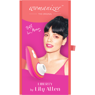 Womanizer - Lily Allen Liberty Silicone USB Rechargeable Clitoral Stimulator - Pink / Orange - Circus of Books