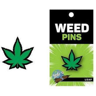 Wood Rocket - Green Leaf Enamel Pin - Circus of Books